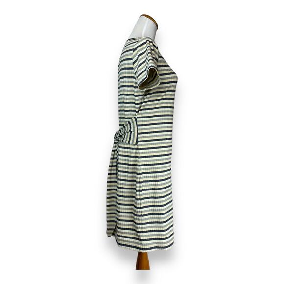 Rebecca Minkoff Stripe Mary Pullover Jersey Mini Dress with Tie Waist Small - Picture 8 of 9
